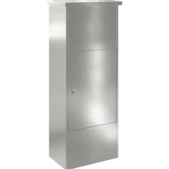 vidaXL Caja de entrega de paquetes Negro 44,5 x 29 x 110,5 cm Acero galvanizado New