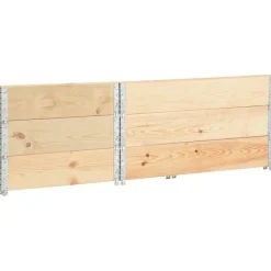 vidaXL Manipulación De Materiales-Caja de palés 3 unidades madera maciza de pino 80x120 cm
