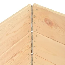 vidaXL Manipulación De Materiales-Caja de palés 3 unidades madera maciza de pino 80x120 cm