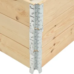 vidaXL Manipulación De Materiales-Caja de palés 3 unidades madera maciza de pino 80x120 cm