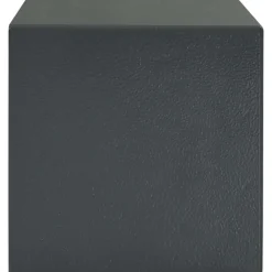 vidaXL Seguridad Empresarial Y Del Hogar-Caja Fuerte con cerradura Gris oscuro 23 x 17 x 17 cm Acero