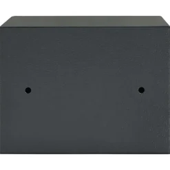vidaXL Seguridad Empresarial Y Del Hogar-Caja Fuerte con cerradura Gris oscuro 23 x 17 x 17 cm Acero