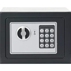 vidaXL Caja fuerte digital Gris oscuro 23 x 17 x 17 cm Acero Online