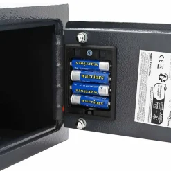 vidaXL Caja fuerte digital Gris oscuro 23 x 17 x 17 cm Acero Online