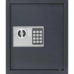 vidaXL Seguridad Empresarial Y Del Hogar-Caja fuerte digital Gris oscuro 30 x 10 x 36,5 cm Acero