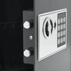 vidaXL Seguridad Empresarial Y Del Hogar-Caja fuerte digital Gris oscuro 30 x 10 x 36,5 cm Acero
