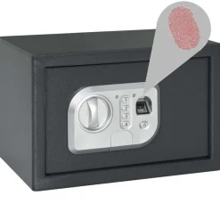 vidaXL Seguridad Empresarial Y Del Hogar-Caja fuerte digital Gris oscuro 31 x 20 x 20 cm Acero