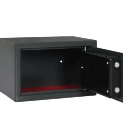 vidaXL Seguridad Empresarial Y Del Hogar-Caja fuerte digital Gris oscuro 31 x 20 x 20 cm Acero