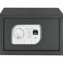 vidaXL Seguridad Empresarial Y Del Hogar-Caja fuerte digital Gris oscuro 31 x 20 x 20 cm Acero