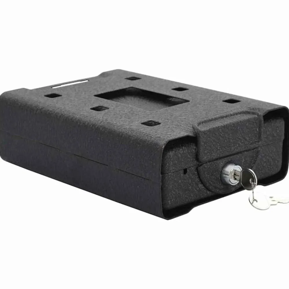 vidaXL Caja Fuerte para Auto con cerradura Negro 22 x 16 x 7 cm Acero Online
