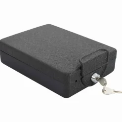 vidaXL Caja Fuerte para Auto con cerradura Negro 22 x 16 x 7 cm Acero Online