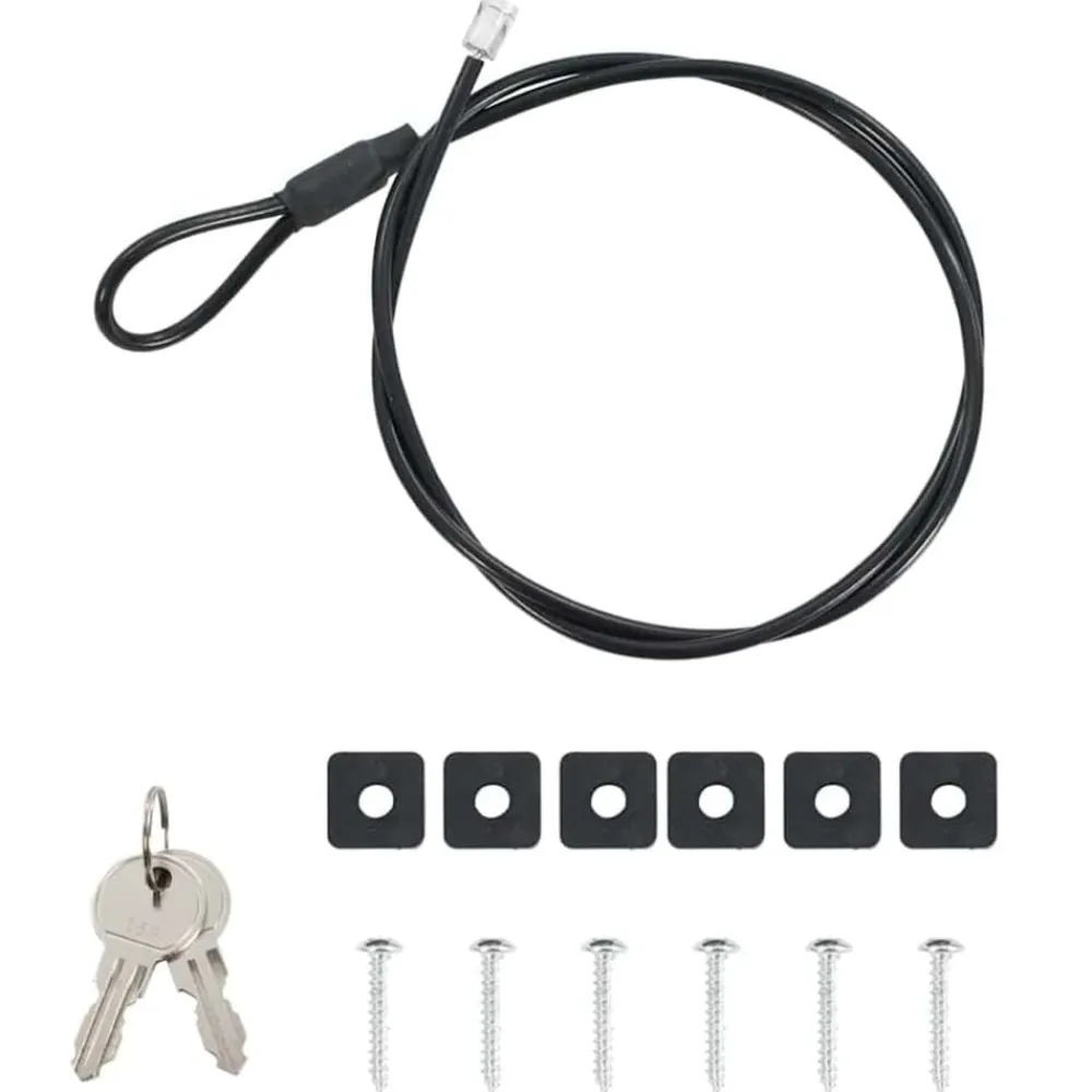 vidaXL Caja Fuerte para Auto con cerradura Negro 22 x 16 x 7 cm Acero Online