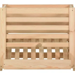 vidaXL Productos Del Hogar-Caja para patatas madera maciza de pino 60x40x50 cm