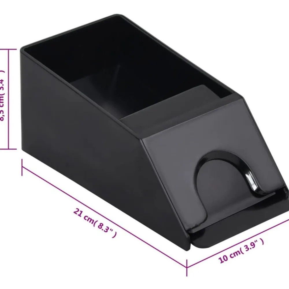 vidaXL Caja soporte de cartas para 2 barajas