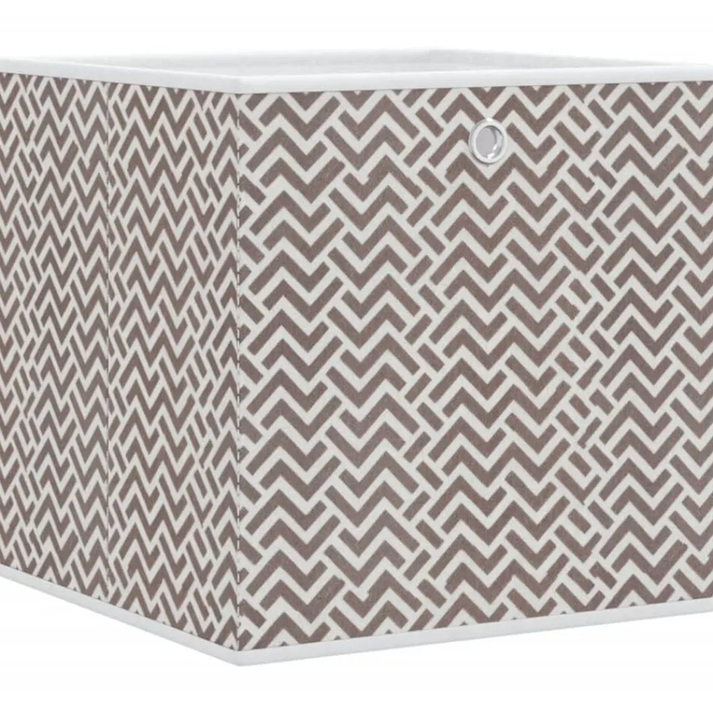 vidaXL Productos Del Hogar-Cajas almacenaje plegables 4 uds no tejida marrón 32x32x32 cm