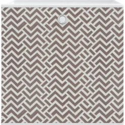 vidaXL Productos Del Hogar-Cajas almacenaje plegables 4 uds no tejida marrón 32x32x32 cm