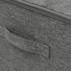 vidaXL Productos Del Hogar-Cajas de almacenaje 2 unidades tela gris 43x34x23 cm