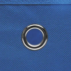 vidaXL Productos Del Hogar-Cajas de almacenaje 4 uds tela azul 32x32x32 cm