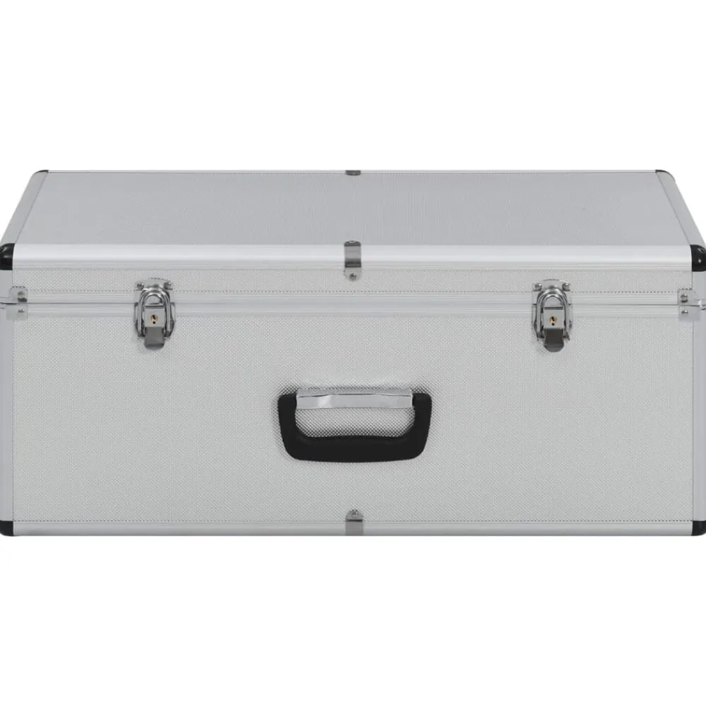 vidaXL Accesorios De Bricolaje-Cajas de almacenamiento 2 unidades aluminio