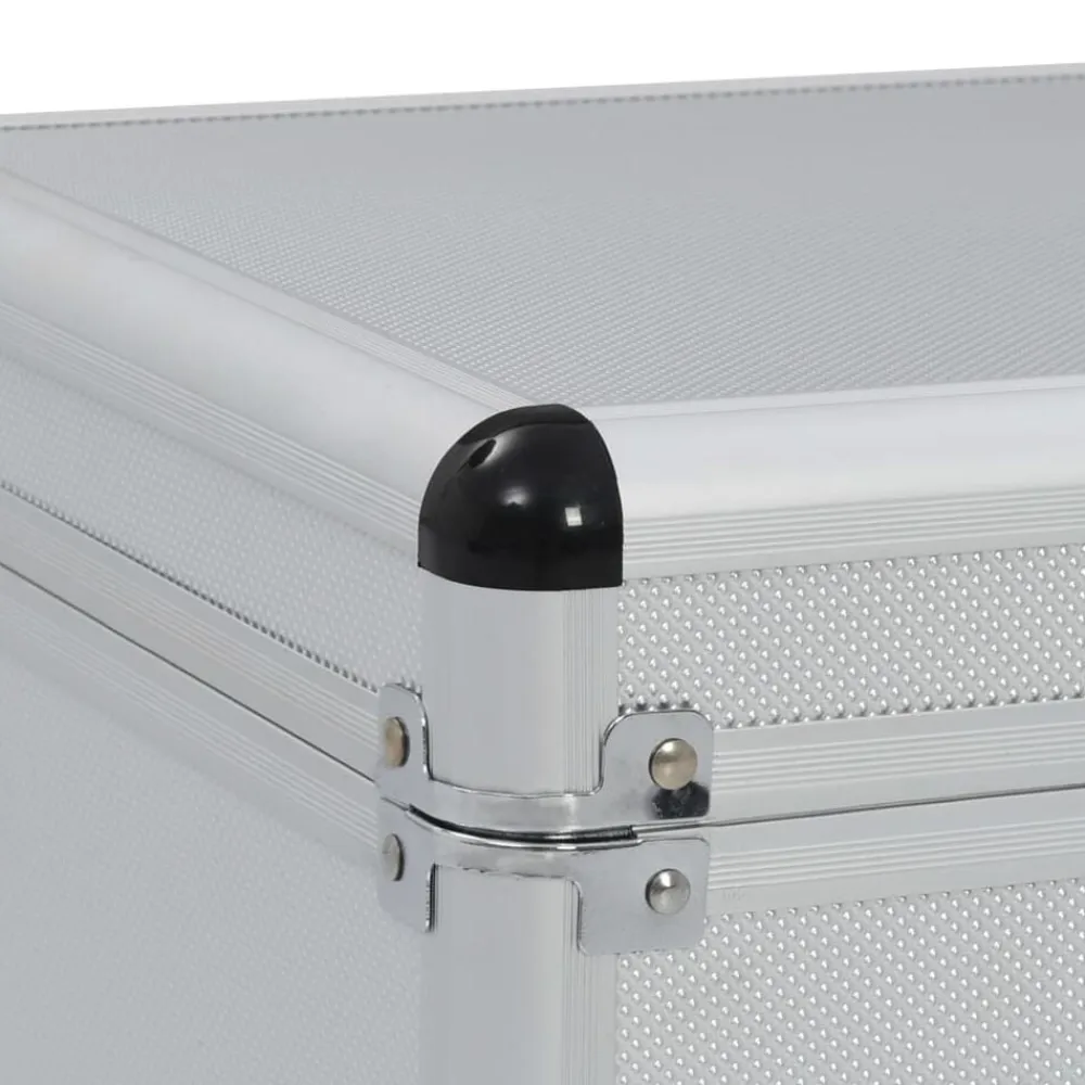vidaXL Accesorios De Bricolaje-Cajas de almacenamiento 2 unidades aluminio
