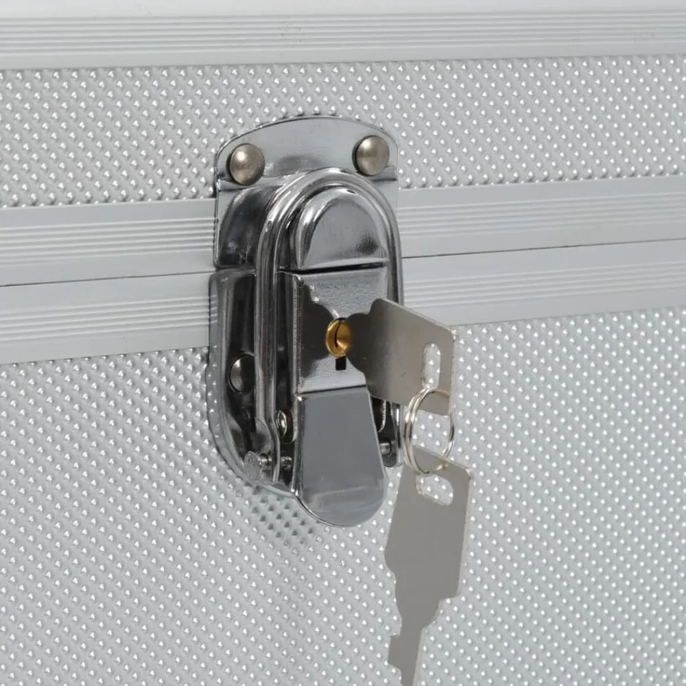 vidaXL Accesorios De Bricolaje-Cajas de almacenamiento 2 unidades aluminio