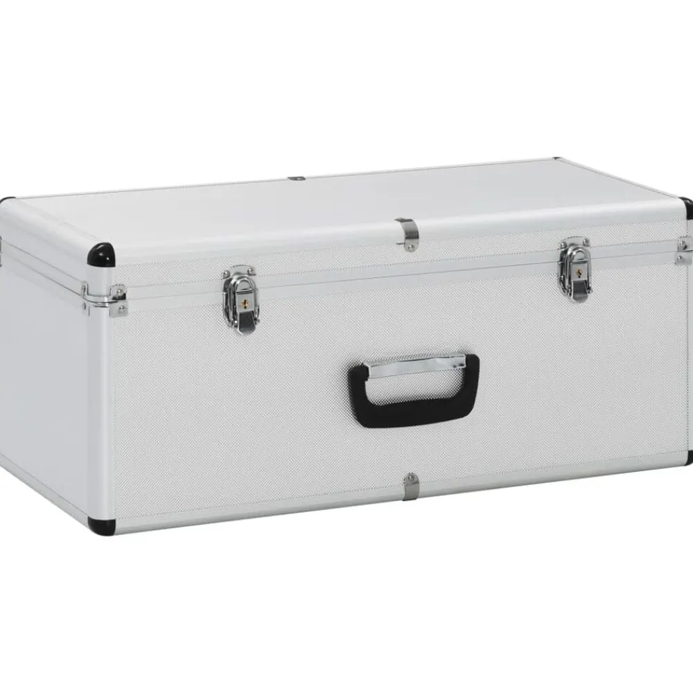 vidaXL Accesorios De Bricolaje-Cajas de almacenamiento 3 unidades aluminio