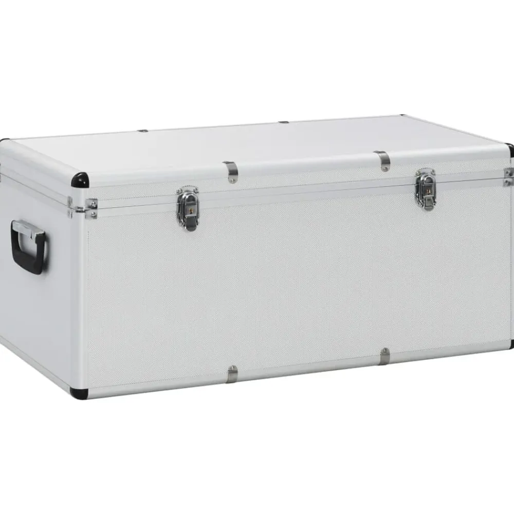 vidaXL Accesorios De Bricolaje-Cajas de almacenamiento 3 unidades aluminio