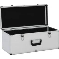 vidaXL Accesorios De Bricolaje-Cajas de almacenamiento 3 unidades aluminio