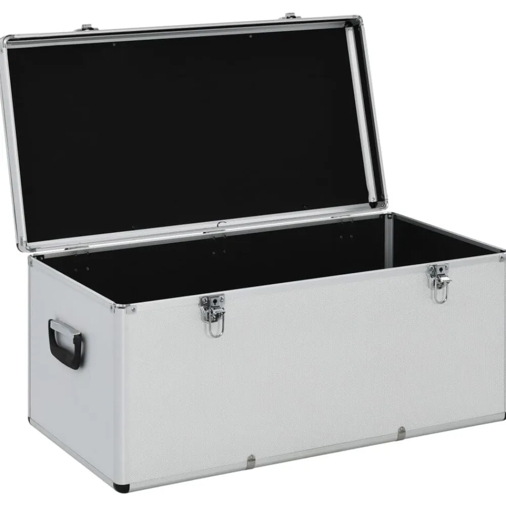 vidaXL Accesorios De Bricolaje-Cajas de almacenamiento 3 unidades aluminio