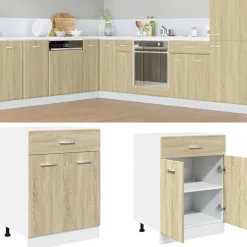 vidaXL Cajón bajo "Lyon" 60x46x81,5 cm Madera de ingeniería Roble Sonoma Online