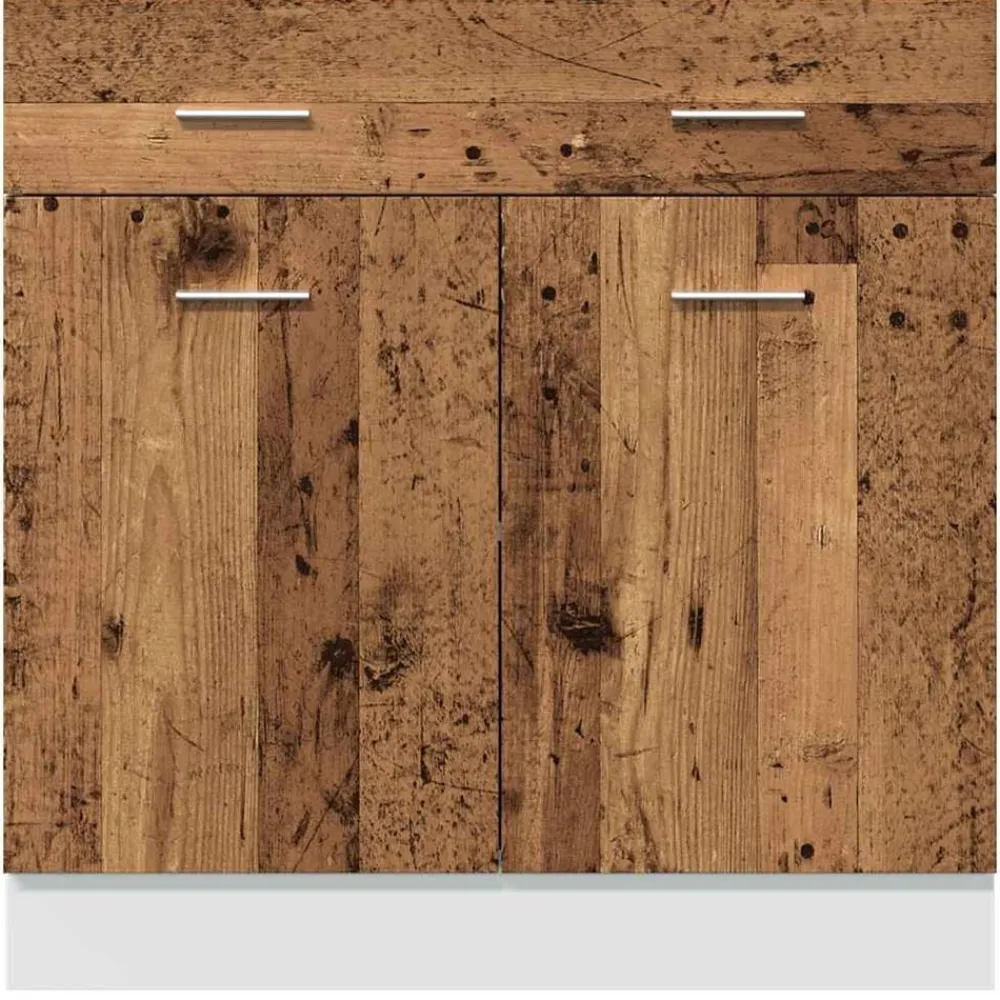 vidaXL Armarios Y Almacenamiento-Cajón inferior "Lyon" de madera vieja, 80 x 46 x 81,5 cm, madera de ingeniería