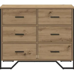 vidaXL Armarios Y Almacenamiento-Cajonera con cajón 2 pcs Roble artesanal 91 x 35,5 x 74,5 cm