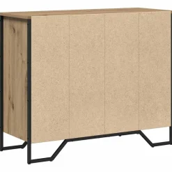vidaXL Armarios Y Almacenamiento-Cajonera con cajón 2 pcs Roble artesanal 91 x 35,5 x 74,5 cm