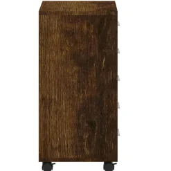 vidaXL Armarios Y Almacenamiento-Cajonera con ruedas madera contrachapada