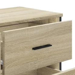vidaXL Armarios Y Almacenamiento-Cajonera de madera de ingeniería 91x35,5x74,5 cm