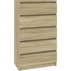 vidaXL Cajonera de madera contrachapada 60x36x103 cm Roble Sonoma Sale
