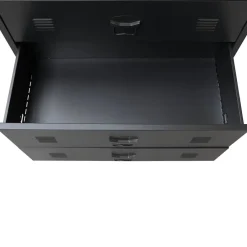 vidaXL Cajonera metálica de estilo industrial 78x40x93 cm Negro Clearance