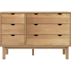 vidaXL Cajonera OTTA madera maciza de pino 111x43x73,5 cm Marr&oacute;n New