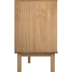 vidaXL Cajonera OTTA madera maciza de pino 111x43x73,5 cm Marr&oacute;n New
