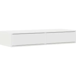 vidaXL Mesas-Cajones de cama 100 x 36,5 x 16,5 cm Madera de ingeniería