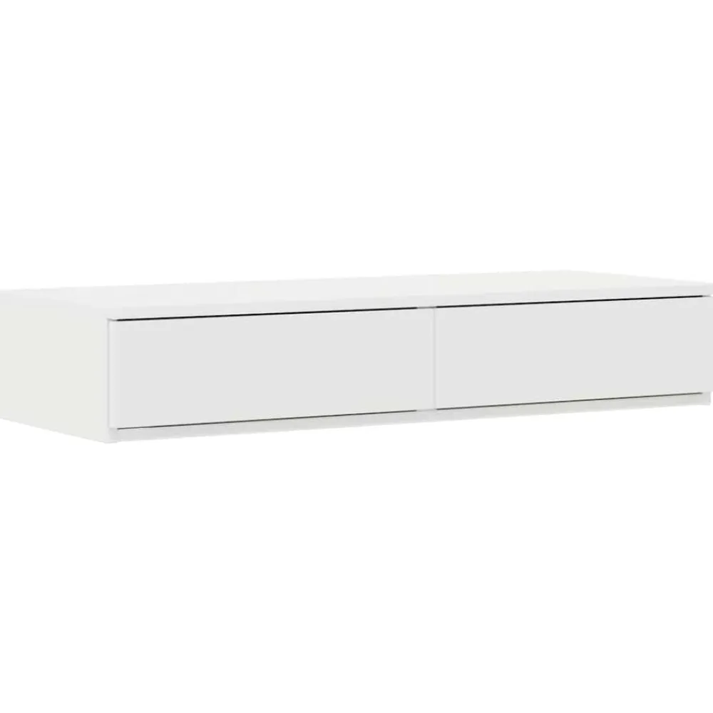 vidaXL Mesas-Cajones de cama 100 x 36,5 x 16,5 cm Madera de ingeniería