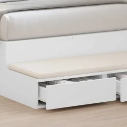 vidaXL Mesas-Cajones de cama 100 x 36,5 x 16,5 cm Madera de ingeniería