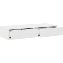 vidaXL Mesas-Cajones de cama 100 x 36,5 x 16,5 cm Madera de ingeniería