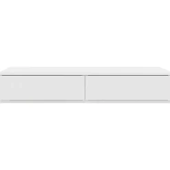 vidaXL Mesas-Cajones de cama 100 x 36,5 x 16,5 cm Madera de ingeniería
