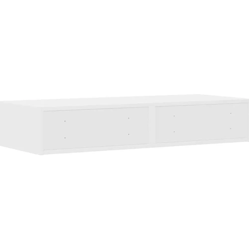 vidaXL Mesas-Cajones de cama 100 x 36,5 x 16,5 cm Madera de ingeniería
