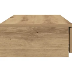 vidaXL Mesas-Cajones de cama con cajón Roble artesanal 100 x 36,5 x 16,5 cm