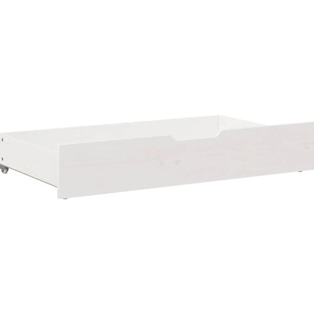 vidaXL Productos Del Hogar-Cajones debajo cama con ruedas 2 uds madera maciza pino