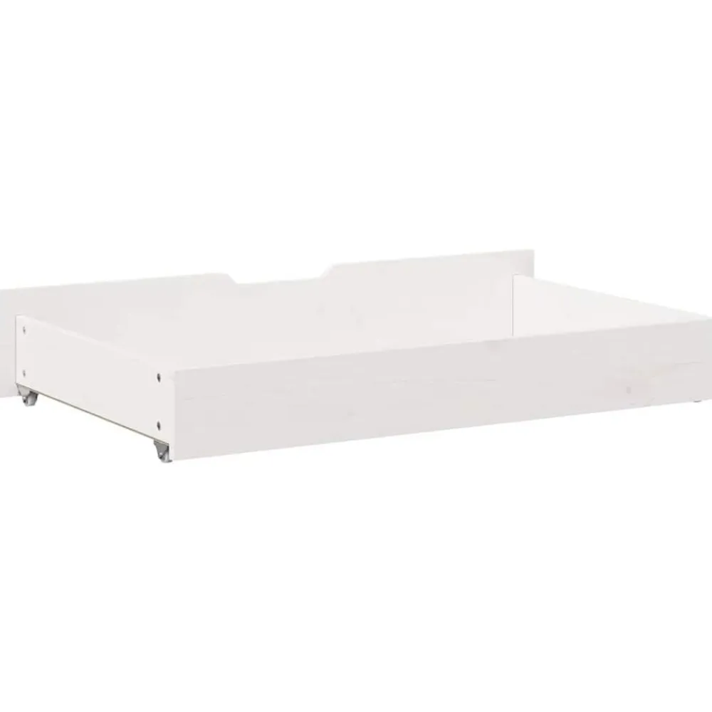 vidaXL Productos Del Hogar-Cajones debajo cama con ruedas 2 uds madera maciza pino