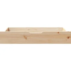 vidaXL Cajones debajo de cama con ruedas 2 uds madera maciza de pino Natural Hot