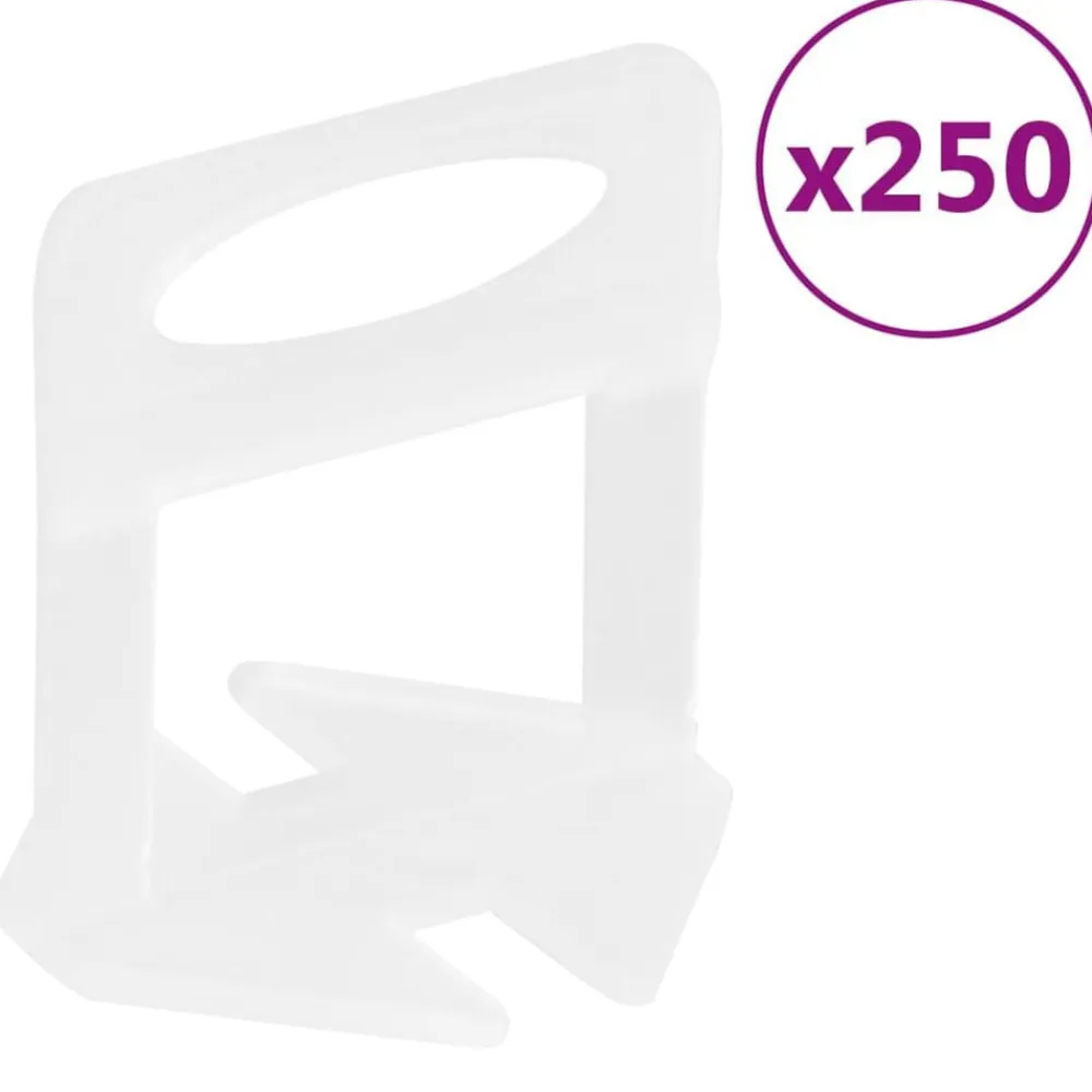 vidaXL Calzos para nivelación de azulejos 250 unidades 1 mm Online